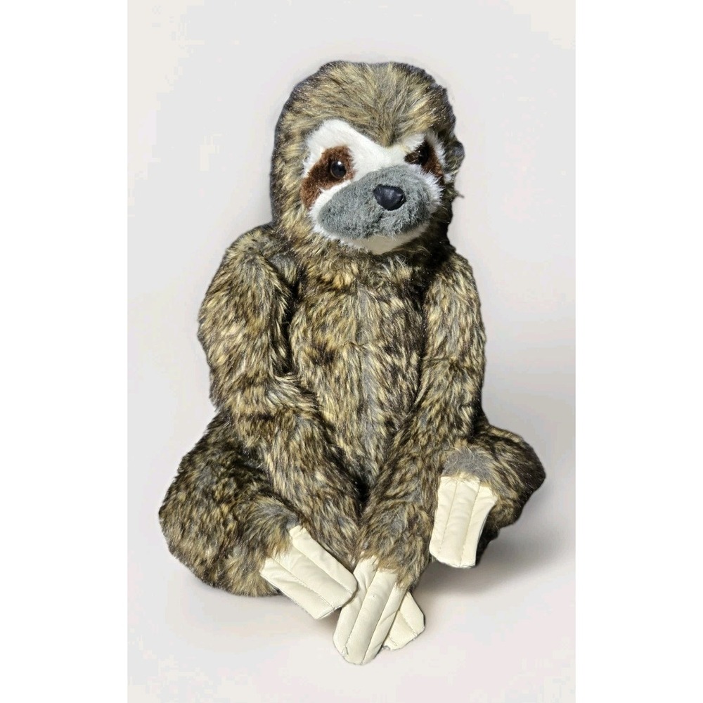 SLOTH Melissa & Doug 16" Realistic Plush 8805 ATTACHING HANDS Stuffed Animal TOY